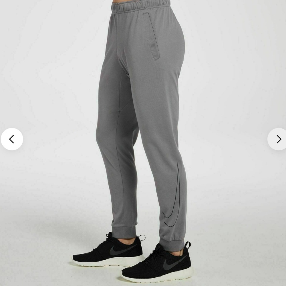 Nike Men’s Dri-Fit Training Taper Pants, Gray, US XL